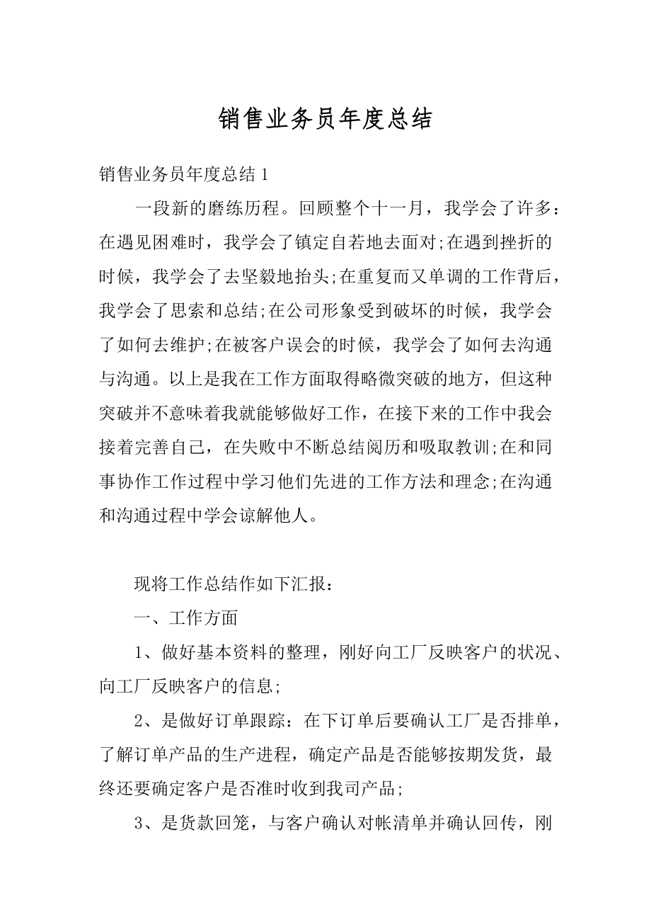 销售业务员年度总结最新.docx_第1页