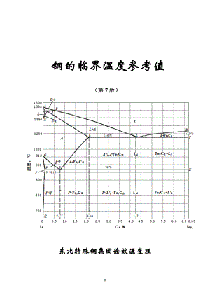 钢的临界温度参考值第7版.doc