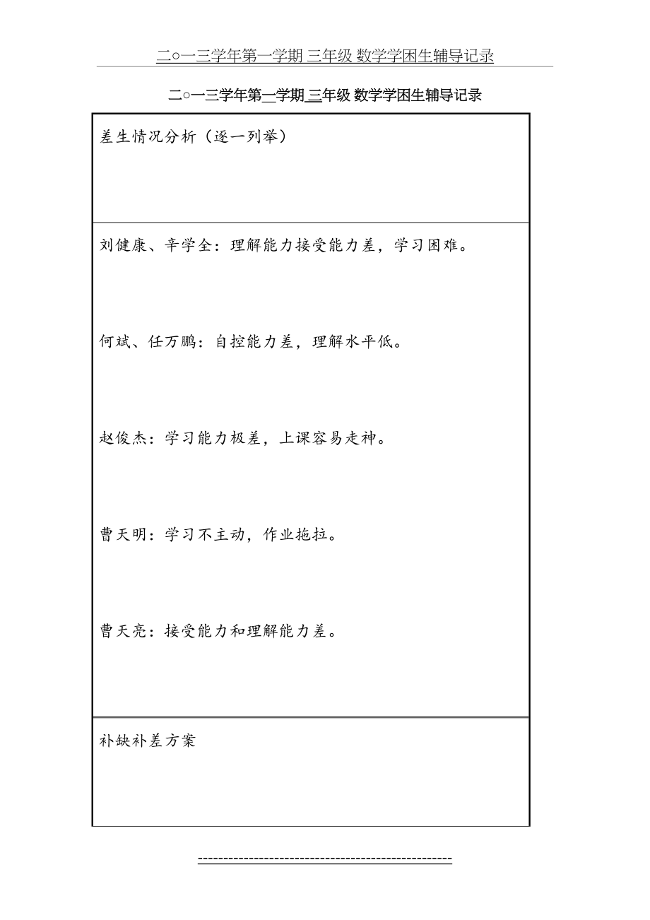 三年级学困生帮扶记录.doc_第2页