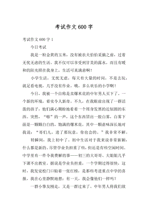 考试作文600字范文.docx