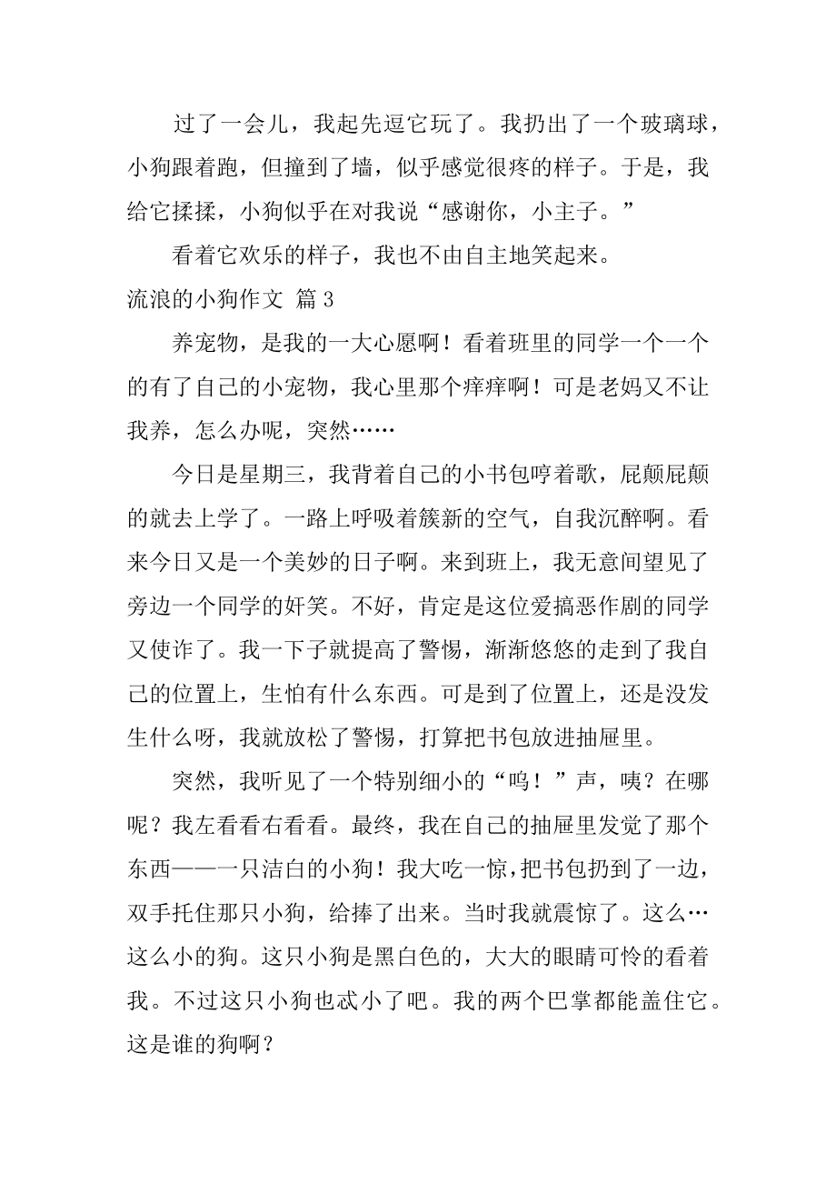 流浪的小狗作文汇编.docx_第2页