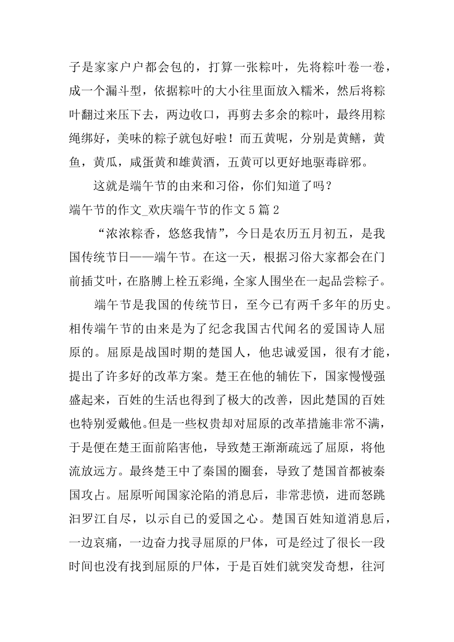 端午节的作文_欢度端午节的作文优质.docx_第2页