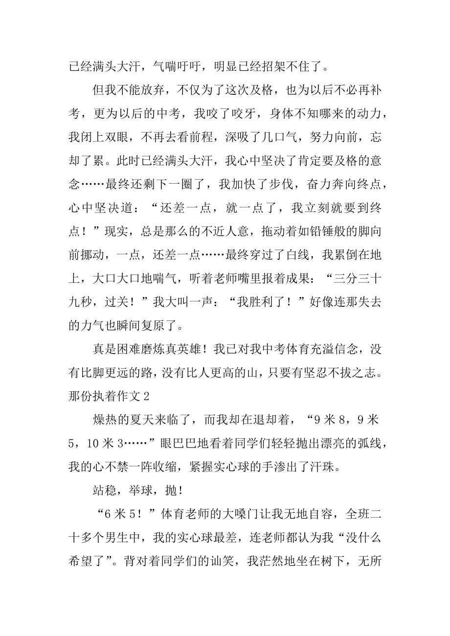 那份执着作文汇总.docx_第2页