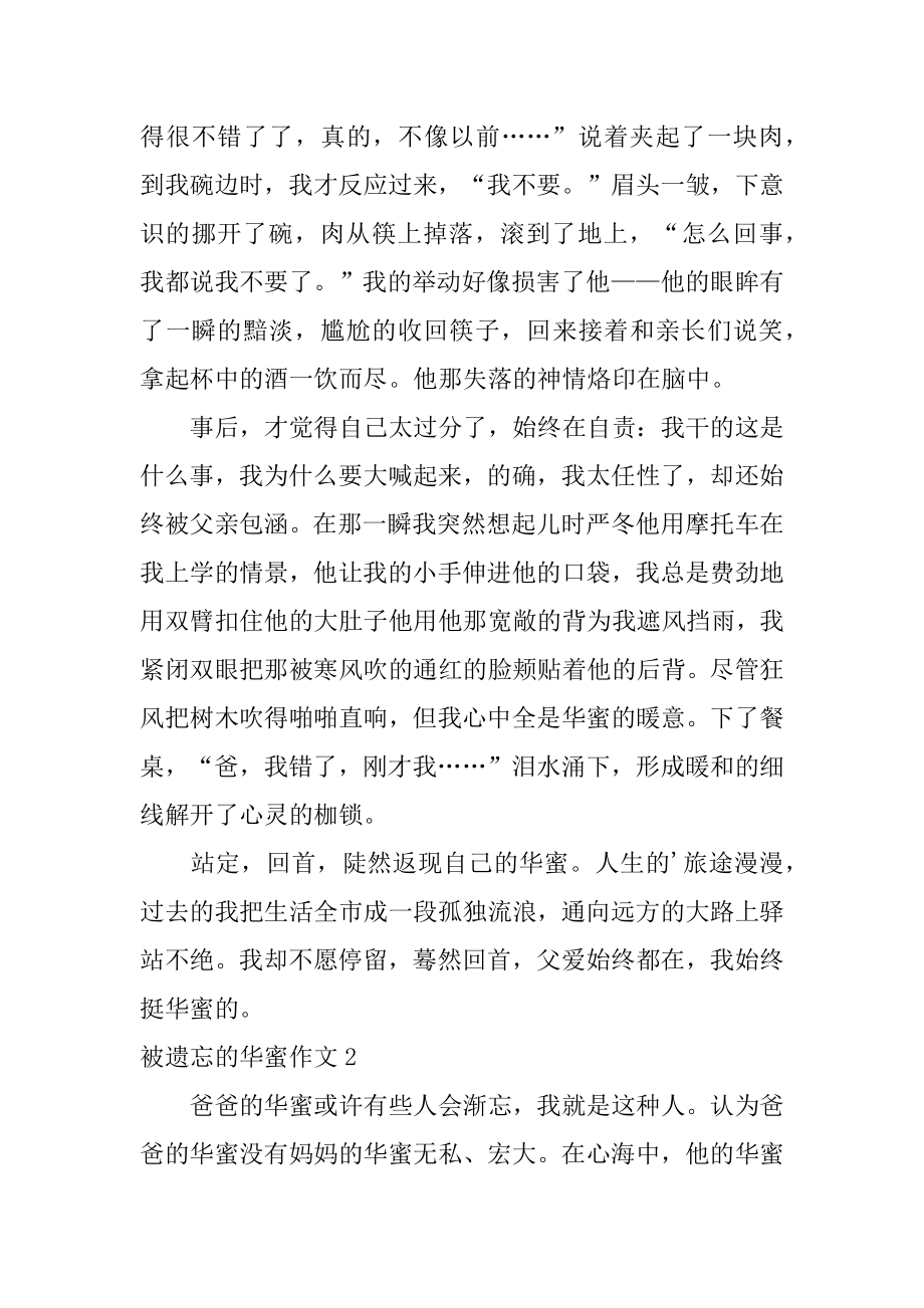 被遗忘的幸福作文精选.docx_第2页