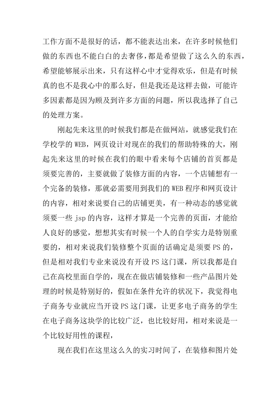 电子商务毕业生实习总结优质.docx_第2页