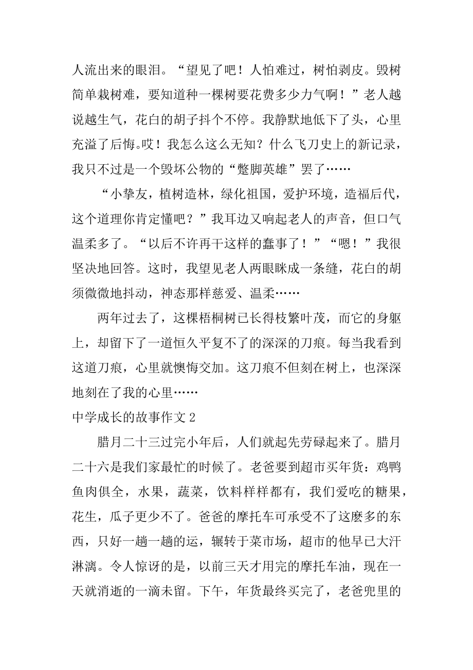 高中成长的故事作文例文.docx_第2页