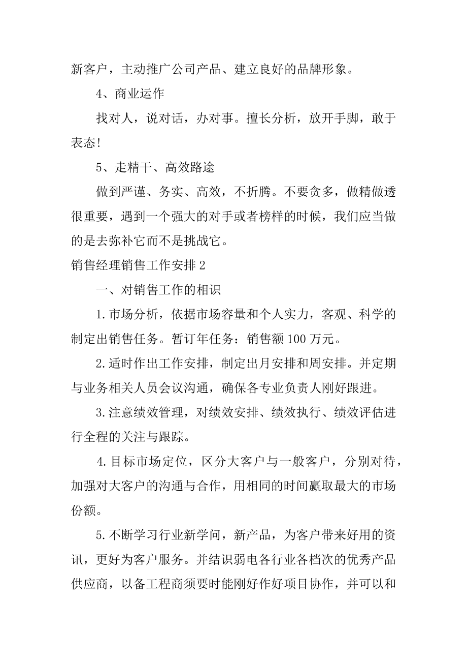 销售经理销售工作计划优质.docx_第2页