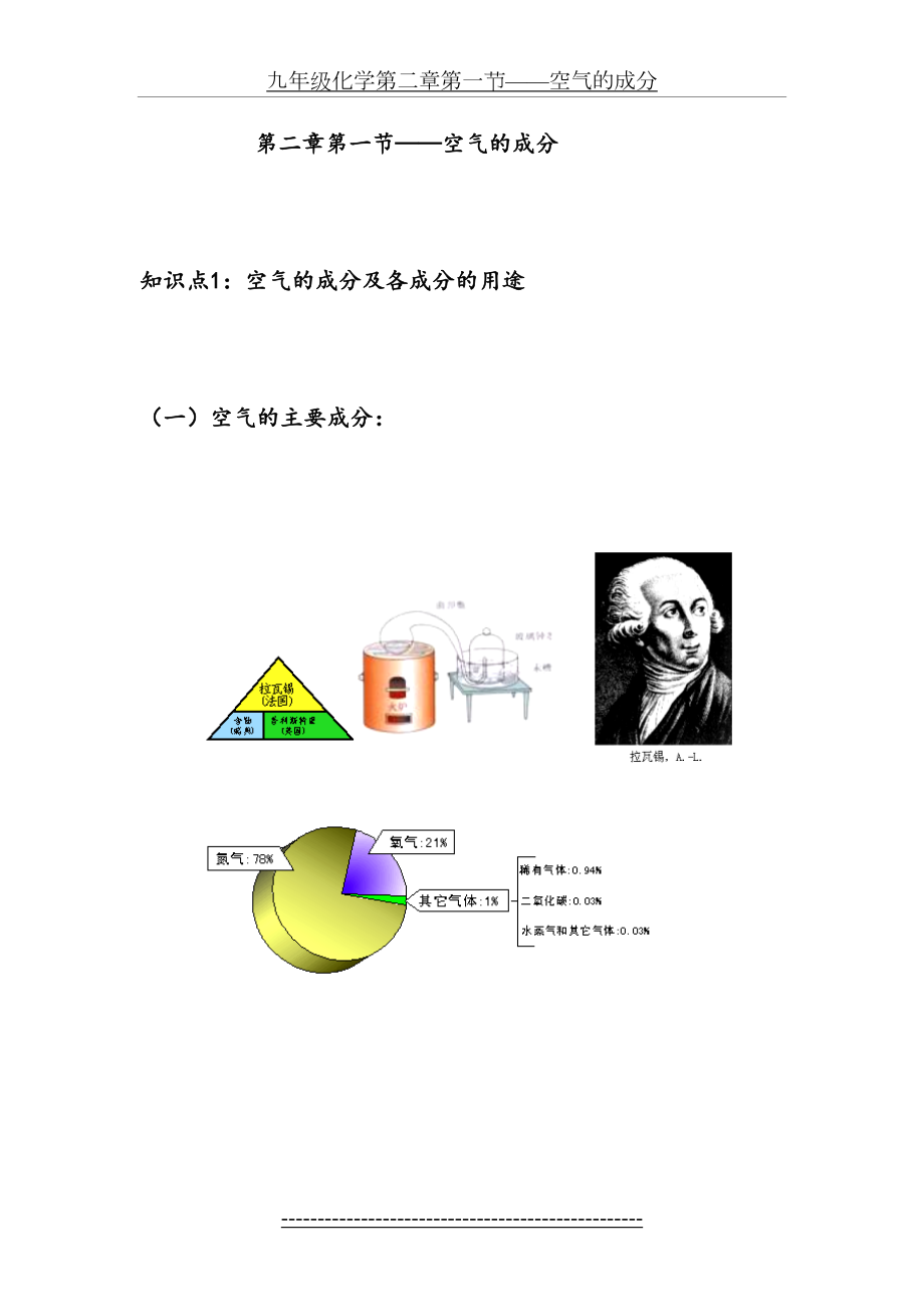 九年级化学第二章第一节——空气的成分.doc_第2页