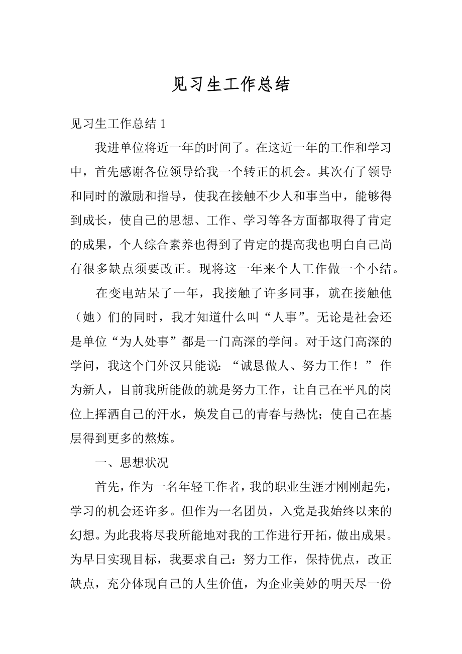 见习生工作总结范例.docx_第1页