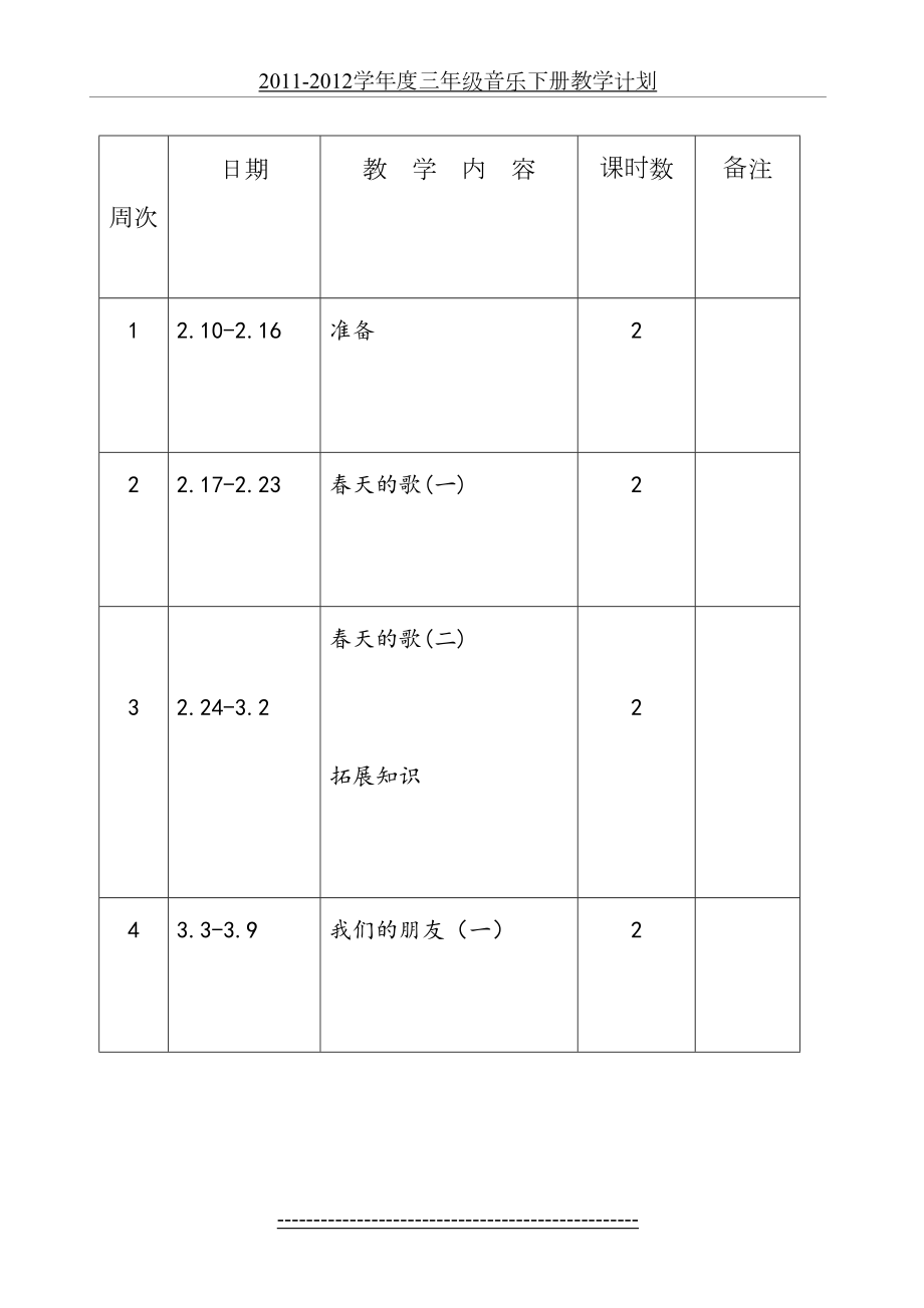 三年级音乐下册教学进度表.doc_第2页