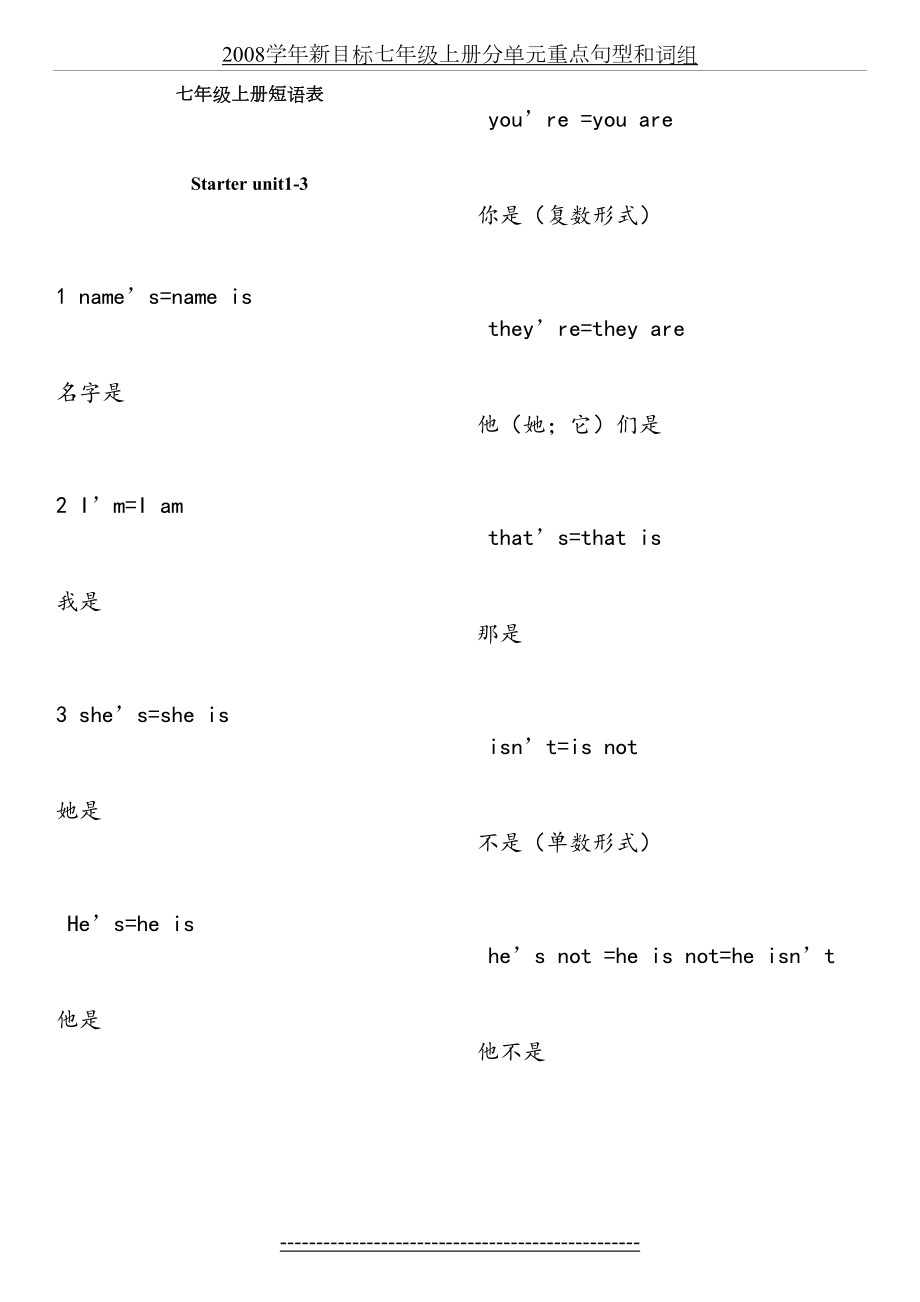 人教版七年级英语上册短语表.doc_第2页