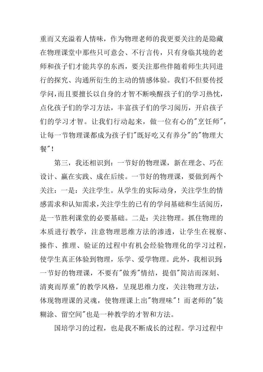 物理教师国培学习心得体会精编.docx_第2页