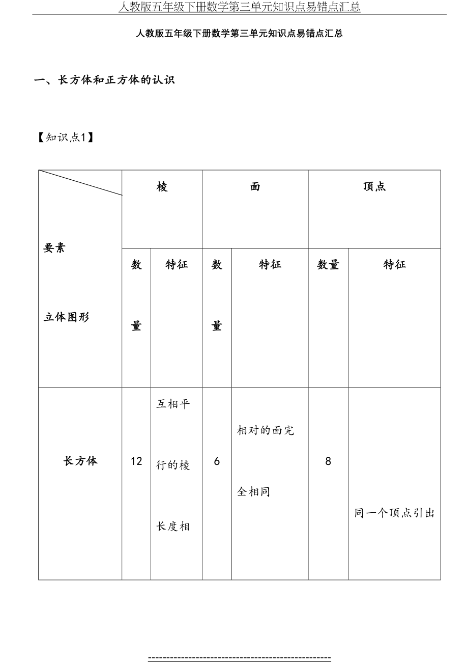 人教版五年级下册数学第三单元知识点易错点汇总(1).doc_第2页