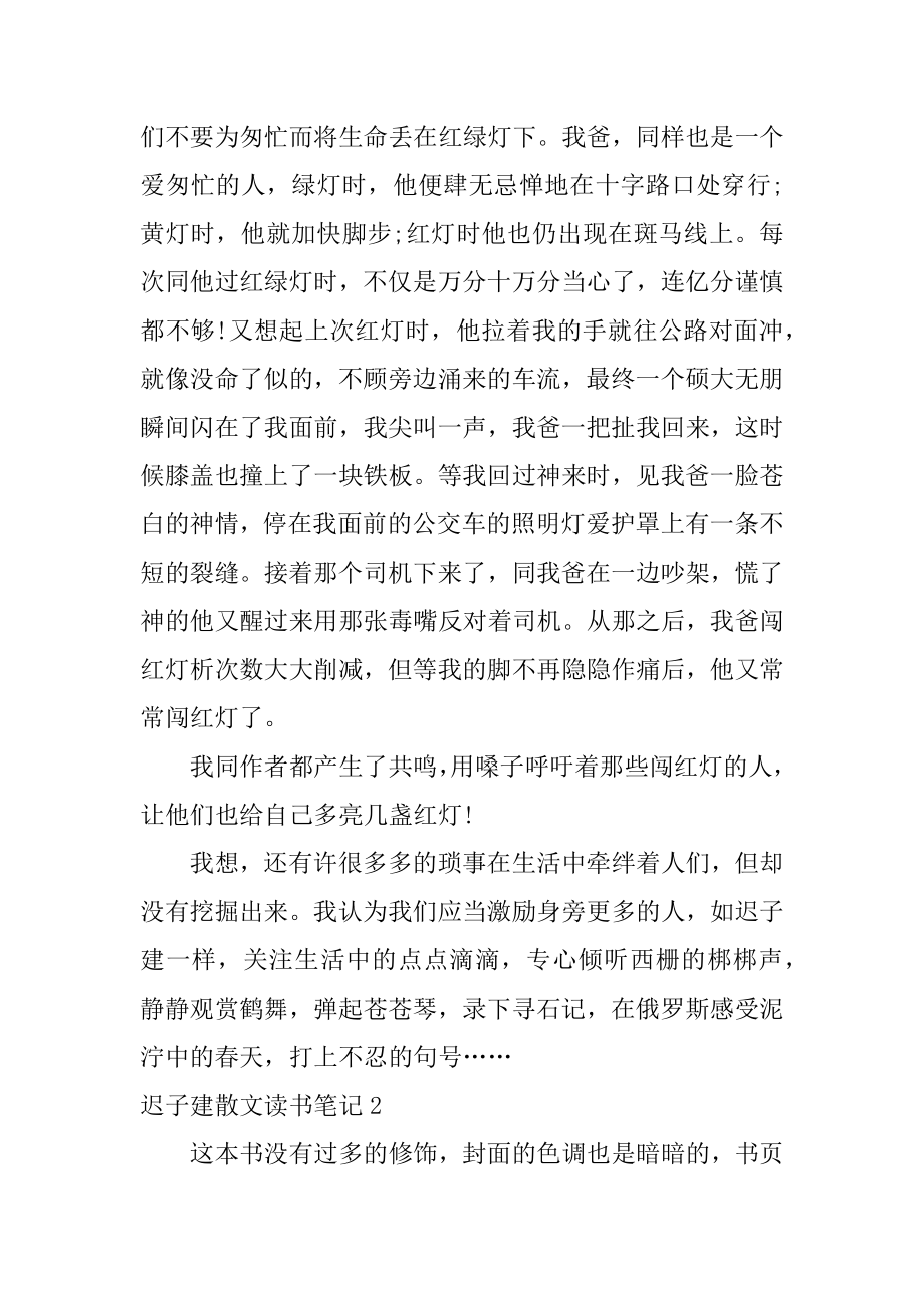 迟子建散文读书笔记精品.docx_第2页