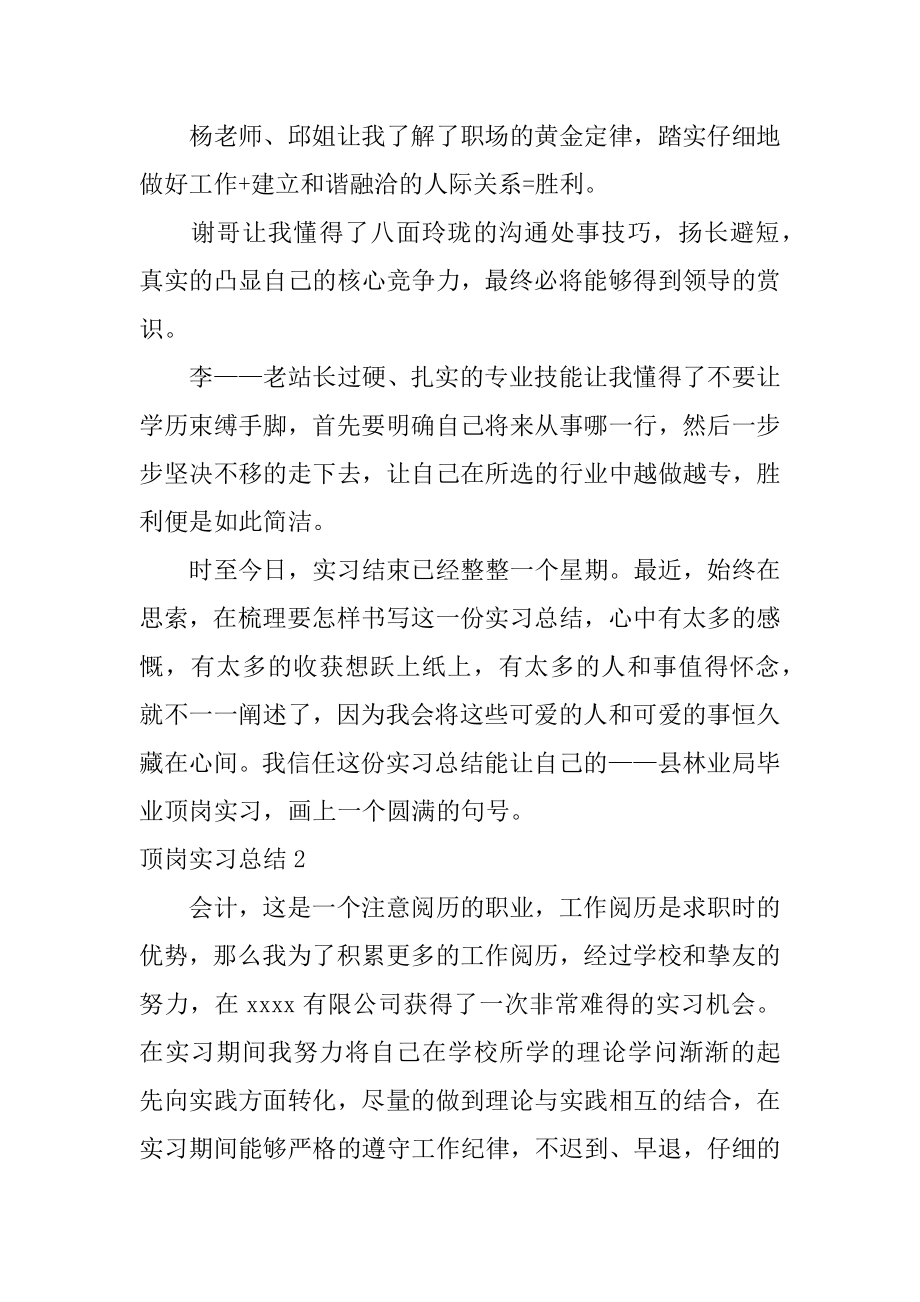 顶岗实习总结精品.docx_第2页