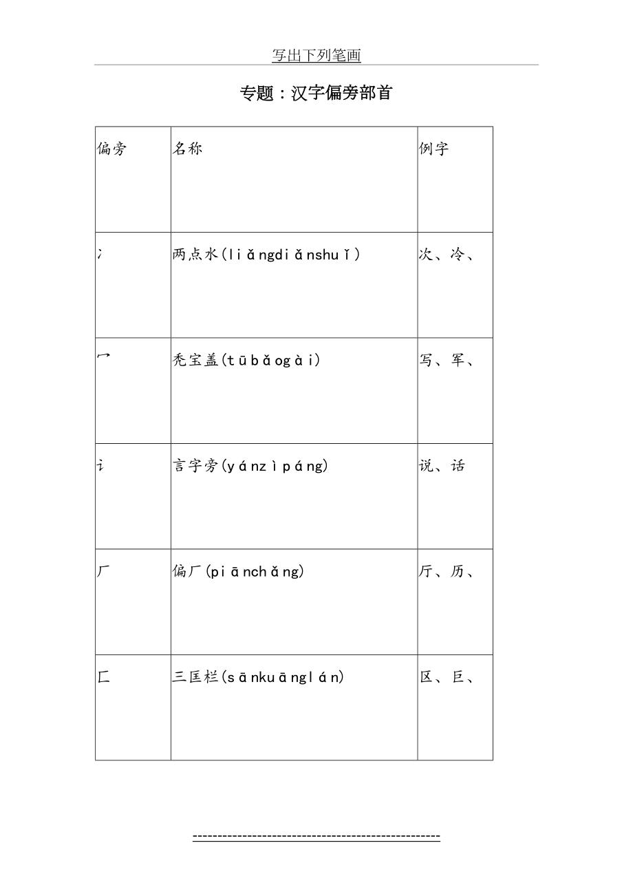 一年级下偏旁部首练习题.doc_第2页