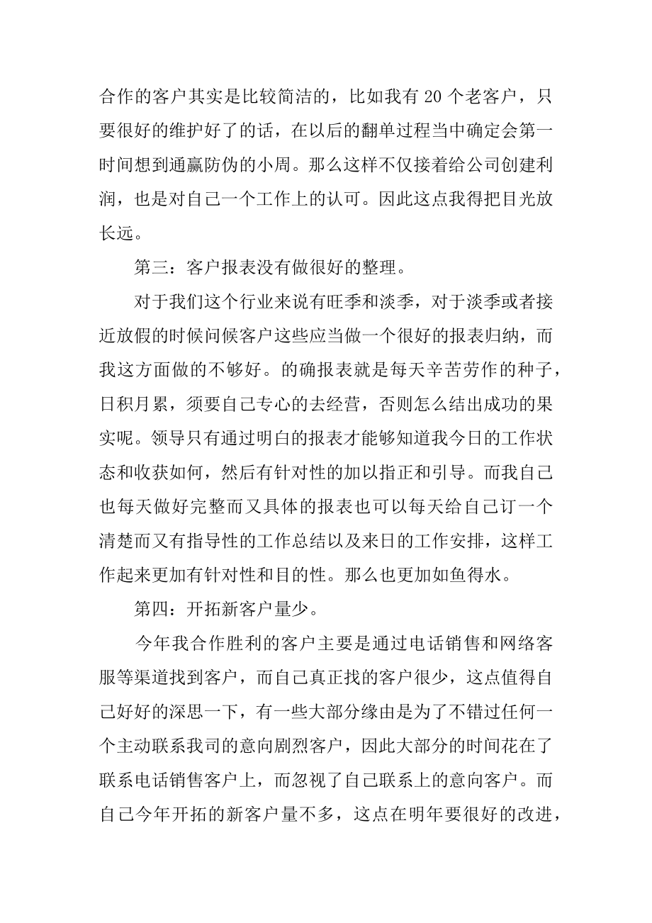 个人年终总结销售精选.docx_第2页