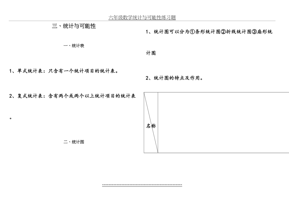 六年级数学统计与可能性练习题.doc_第2页