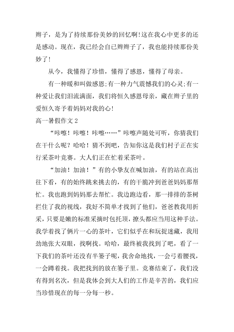 高一暑假作文优质.docx_第2页