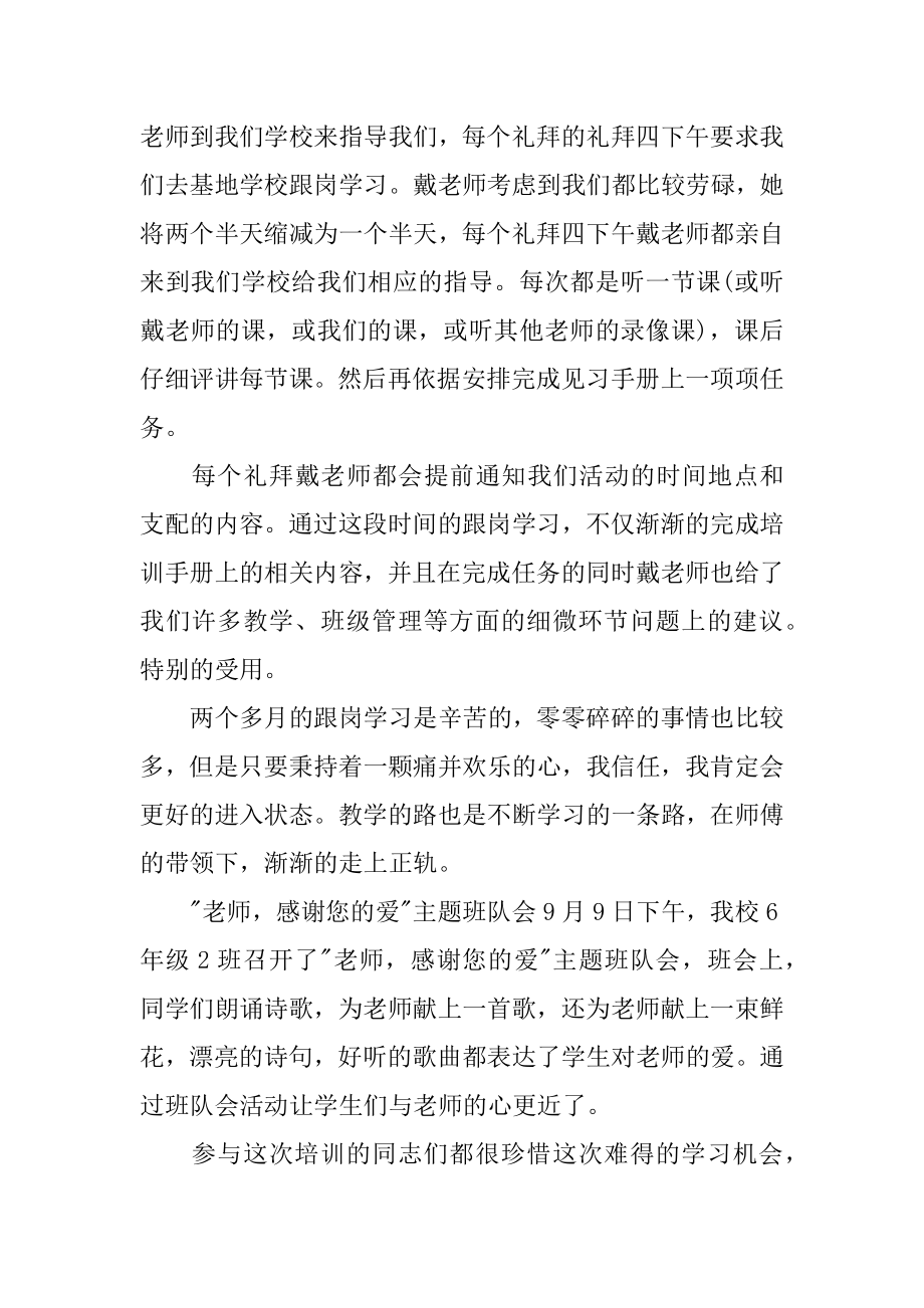 青年教师的培训工作总结精编.docx_第2页