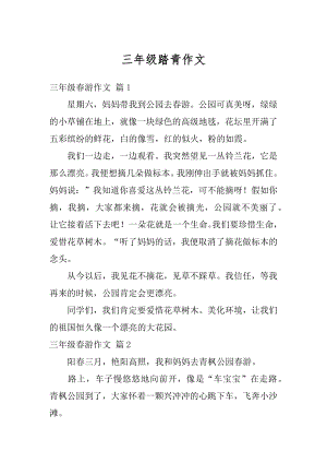 三年级踏青作文汇编.docx