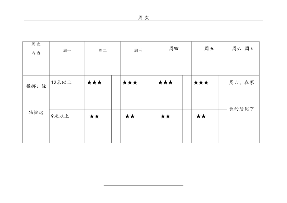 体育家庭作业记录表.doc_第2页