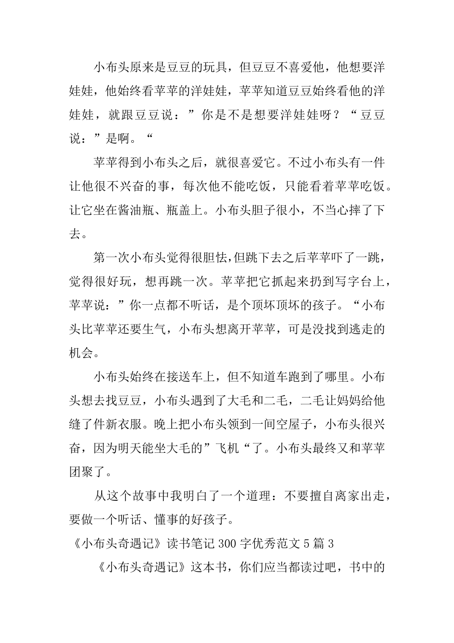 《小布头奇遇记》读书笔记优秀优质.docx_第2页