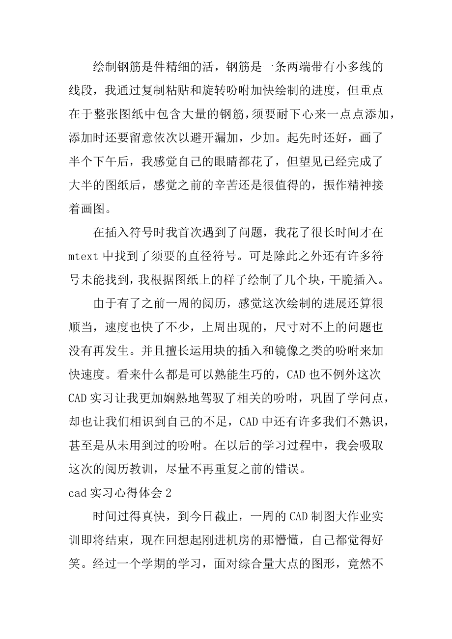 cad实习心得体会最新.docx_第2页