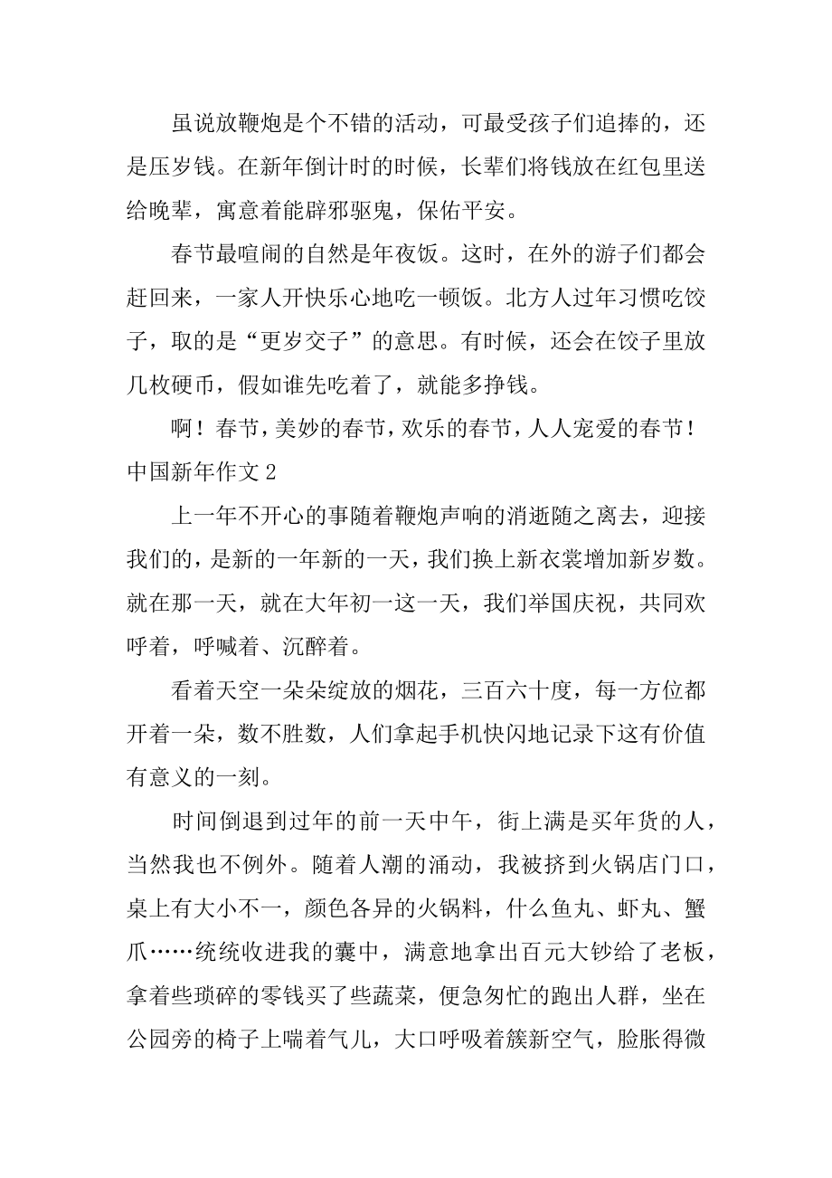 中国新年作文汇总.docx_第2页