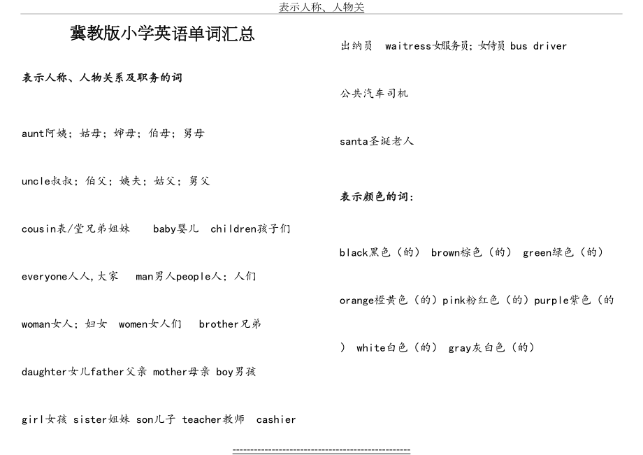 人教版小学三年级英语单词复习.doc_第2页