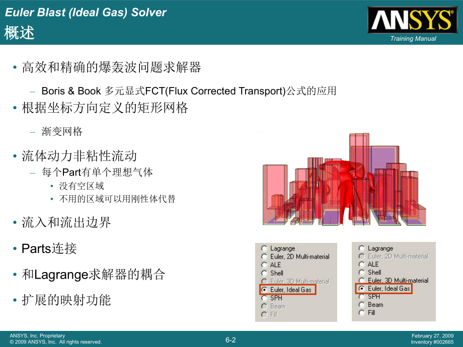 AUTODYN-Chapter-6-Euler-爆轰波-(理想气体)-求解器.ppt_第2页