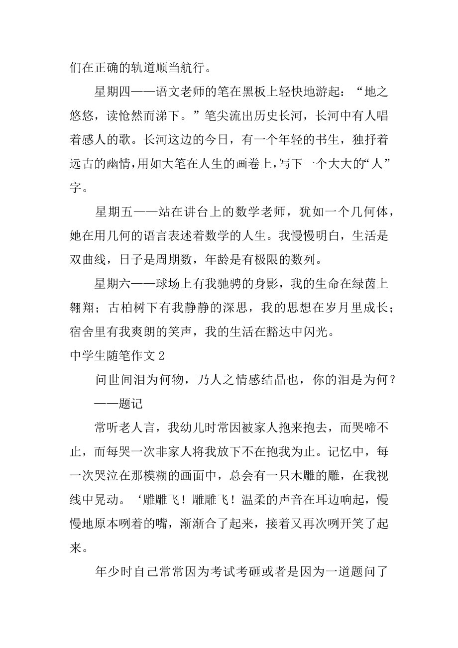 高中生随笔作文汇总.docx_第2页