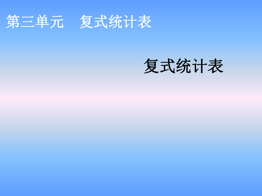 三年级数学下册第三单元《复式统计表》课件ppt.ppt_第1页