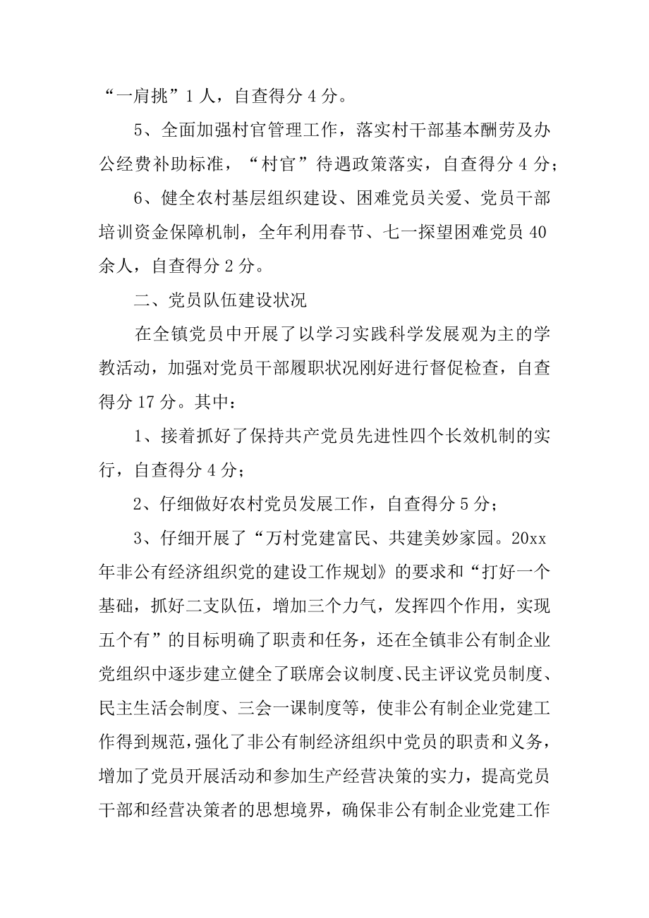 乡镇年度组织工作自查报告精选.docx_第2页