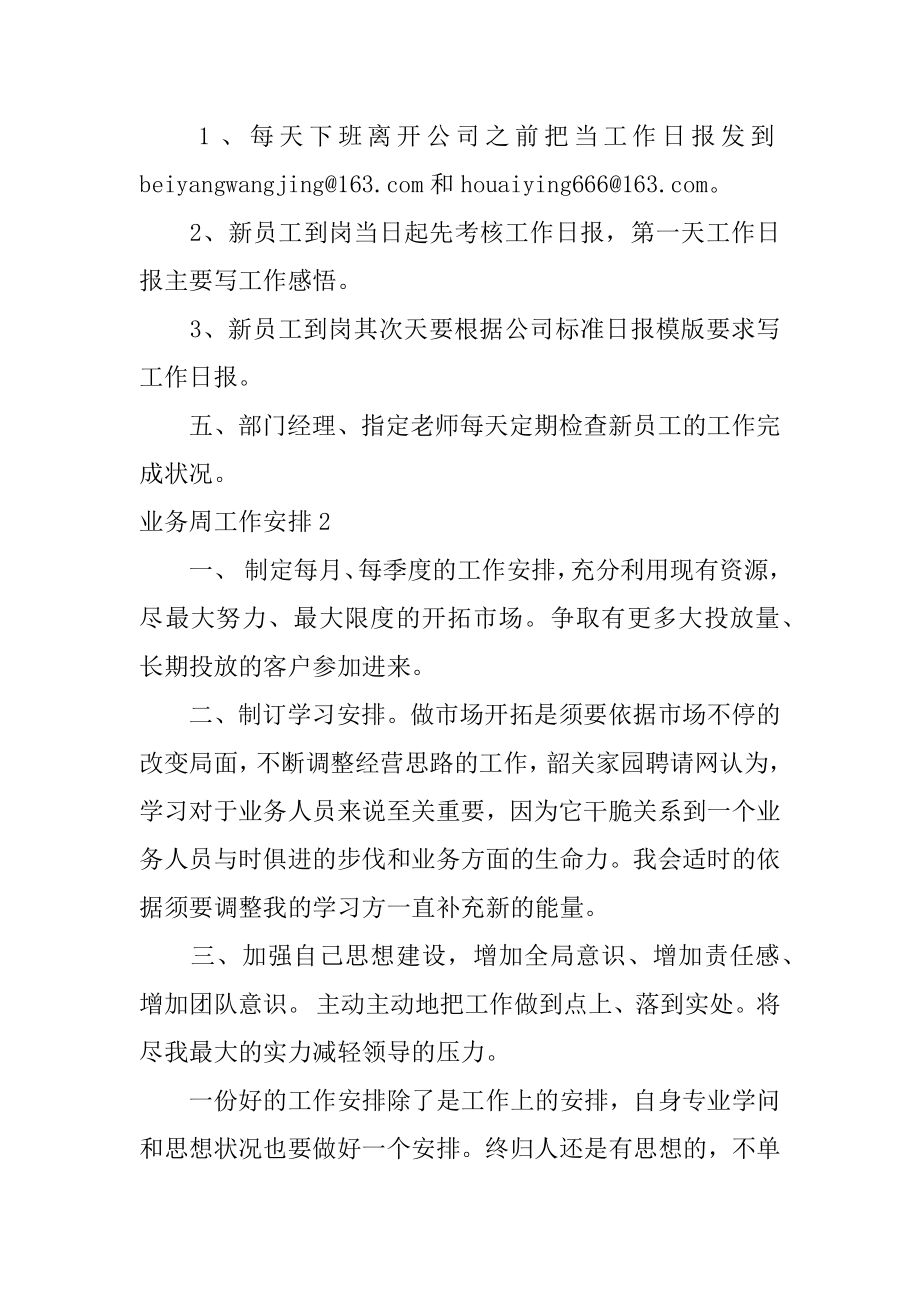 业务周工作计划范文.docx_第2页