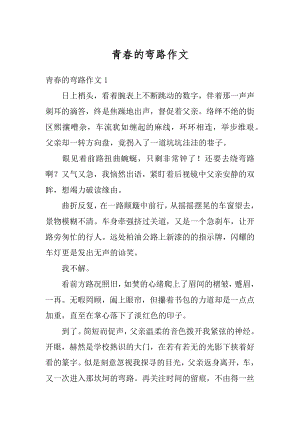 青春的弯路作文汇总.docx