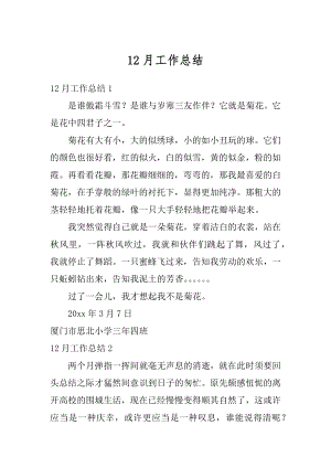 12月工作总结精选.docx