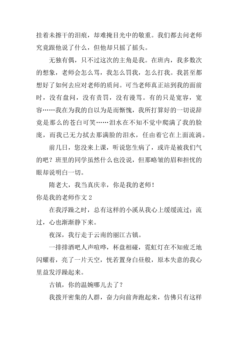 你是我的老师作文精选.docx_第2页