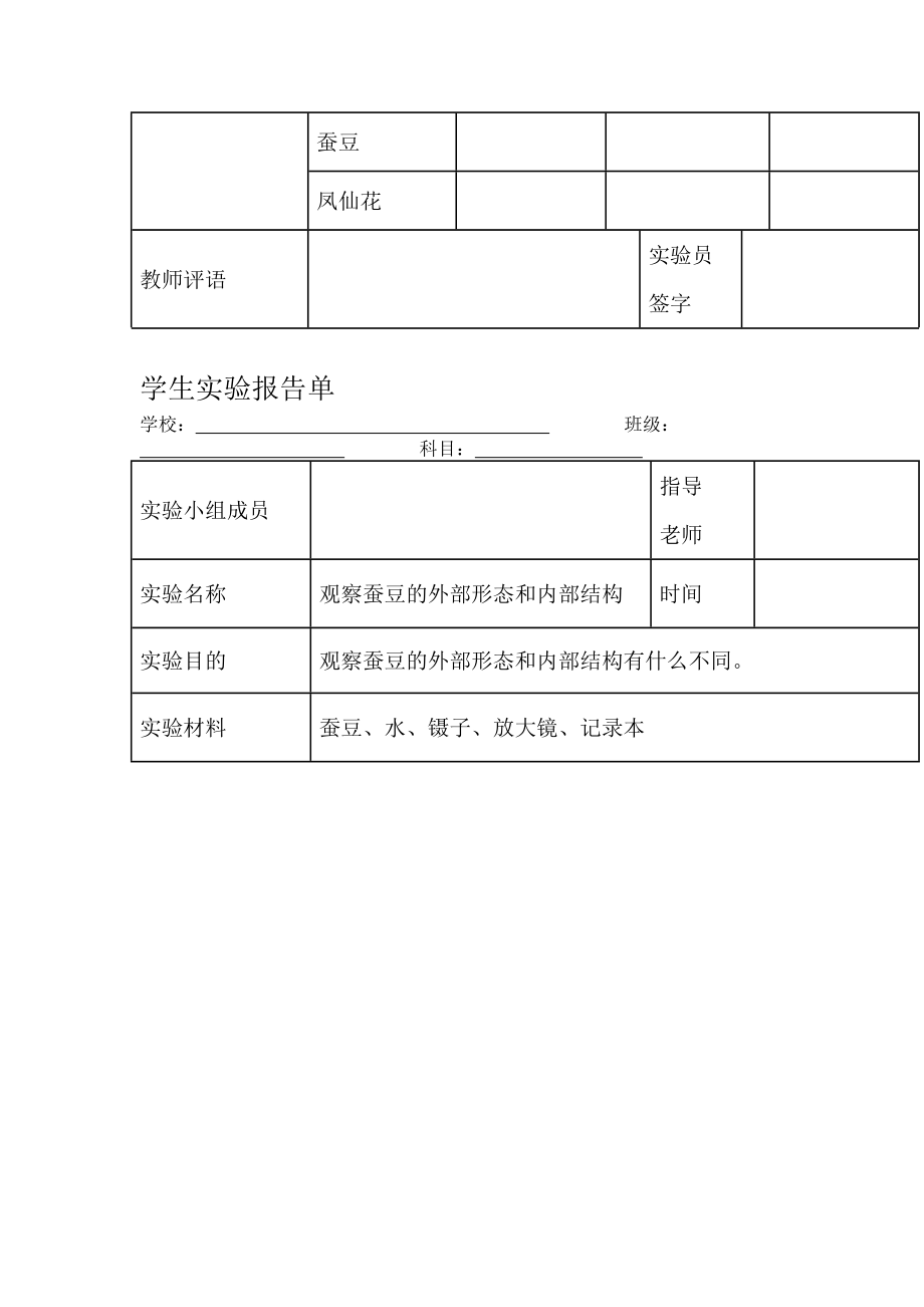 科学四年级下册实验报告单.docx_第2页