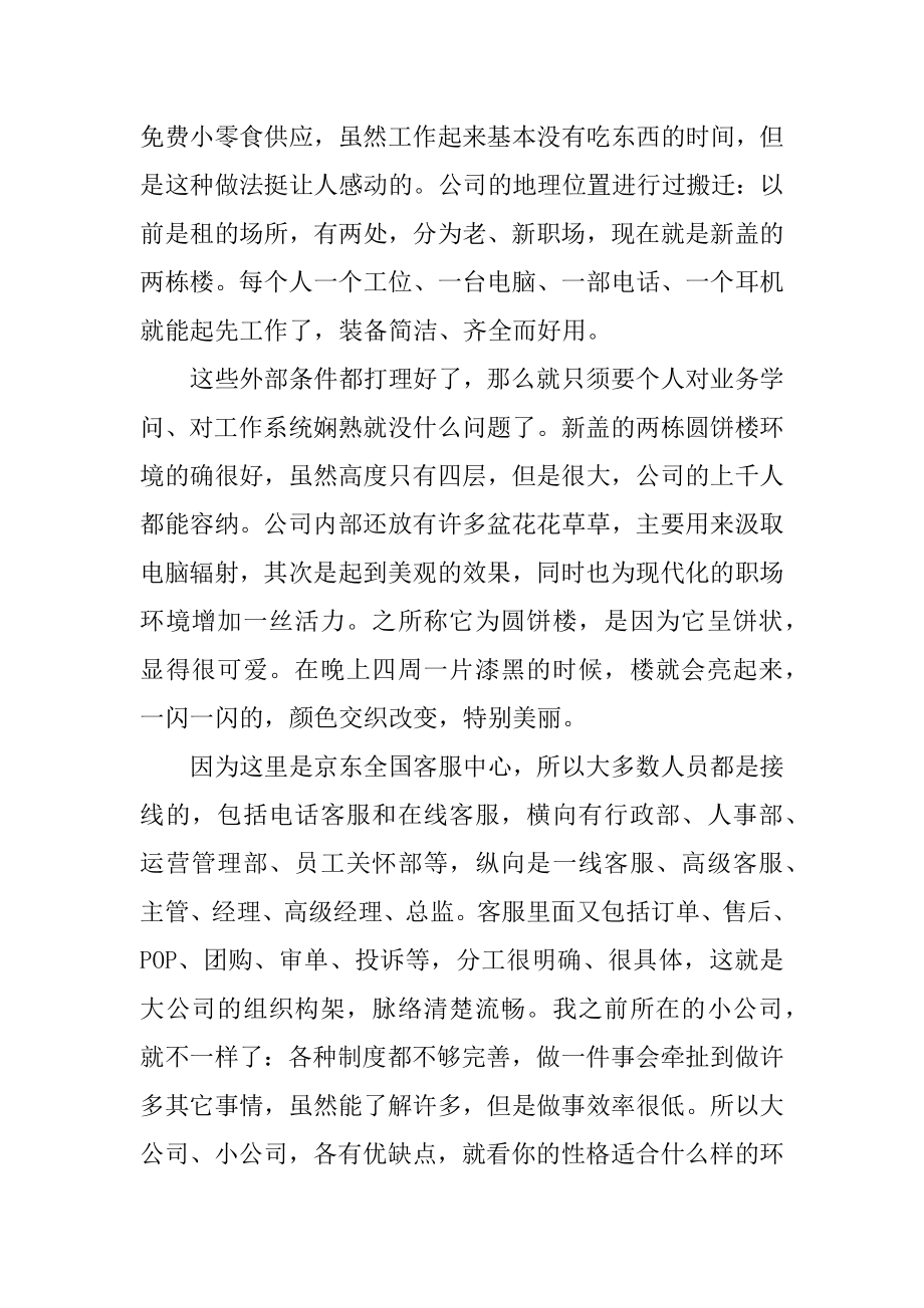 京东客服实习总结精选.docx_第2页