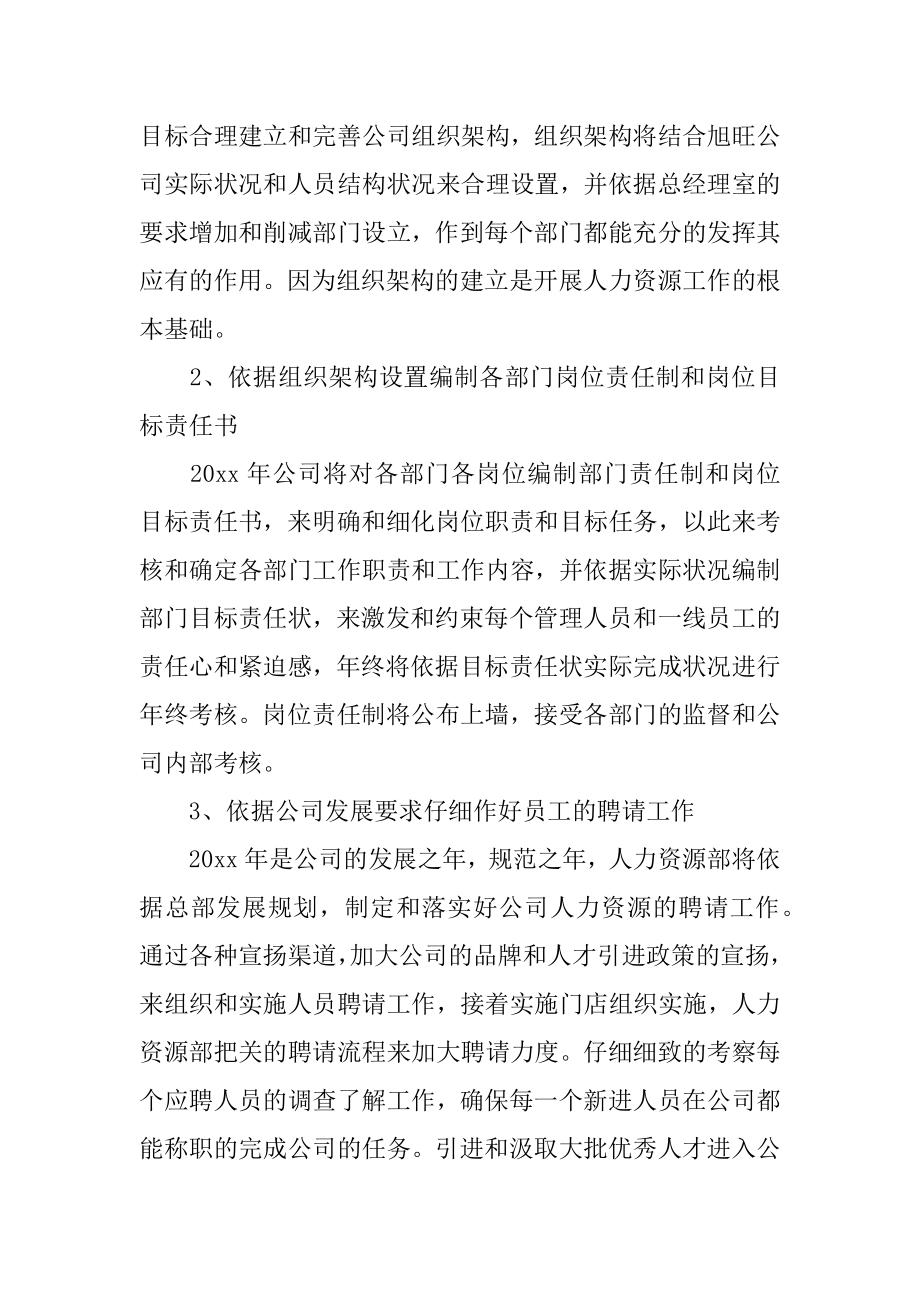 人力资源经理年度工作计划精编.docx_第2页