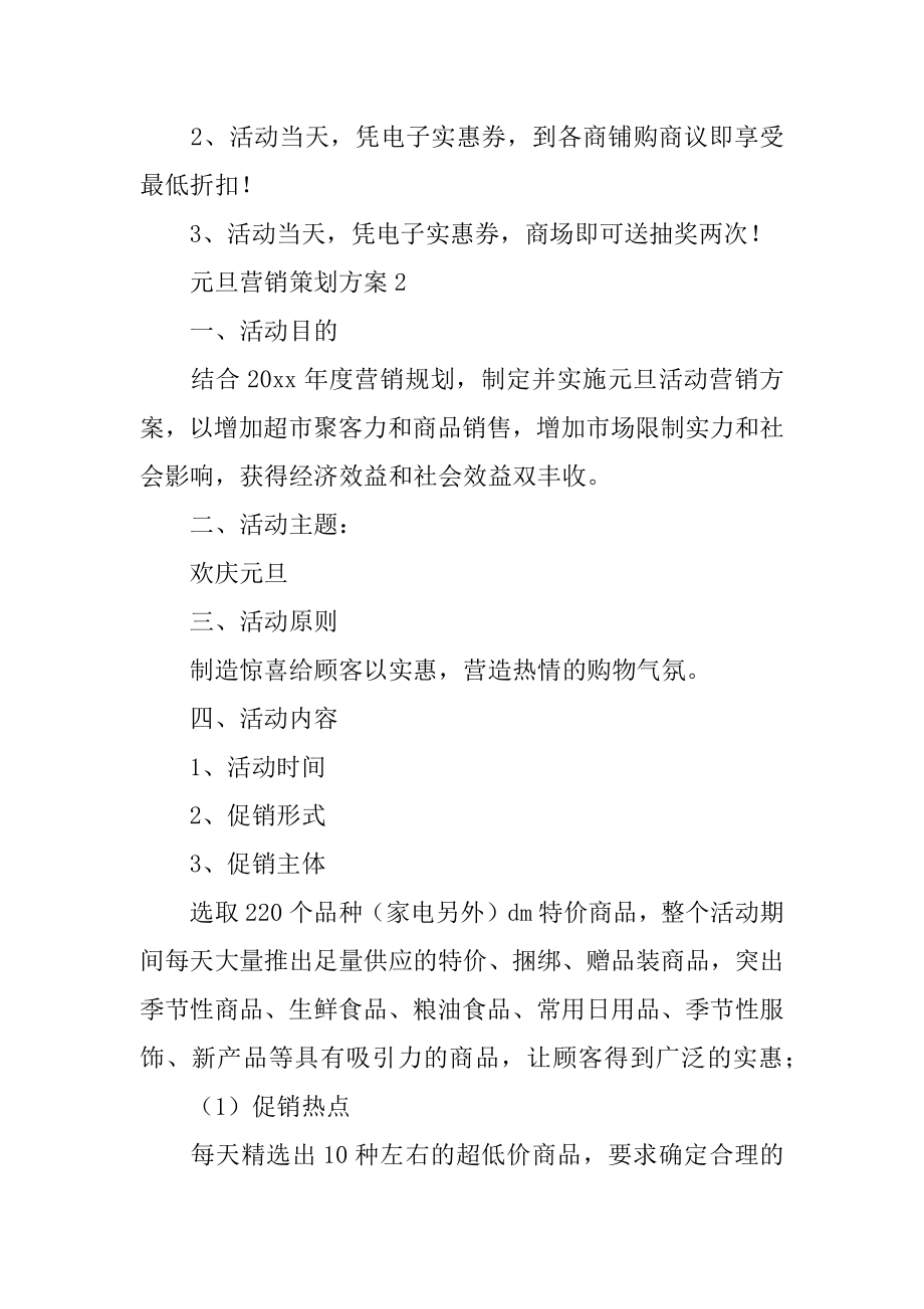 元旦营销策划方案优质.docx_第2页