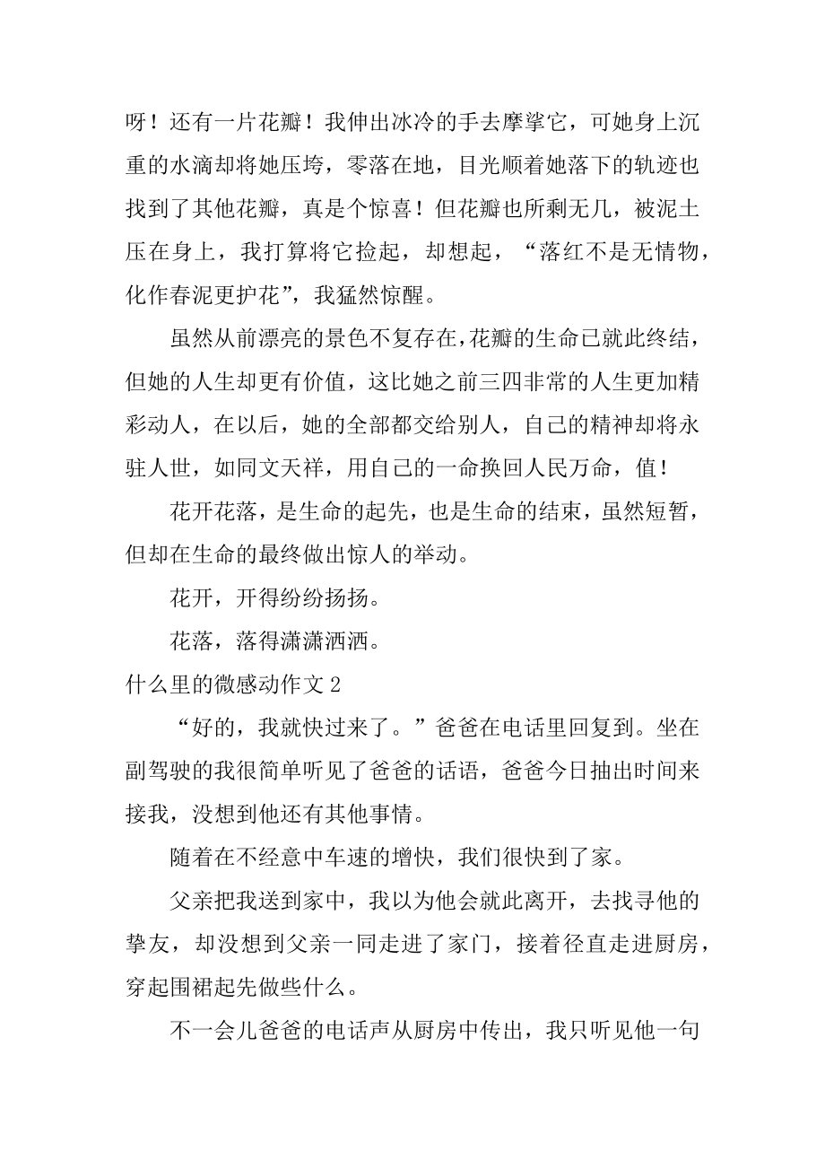 什么里的微感动作文最新.docx_第2页