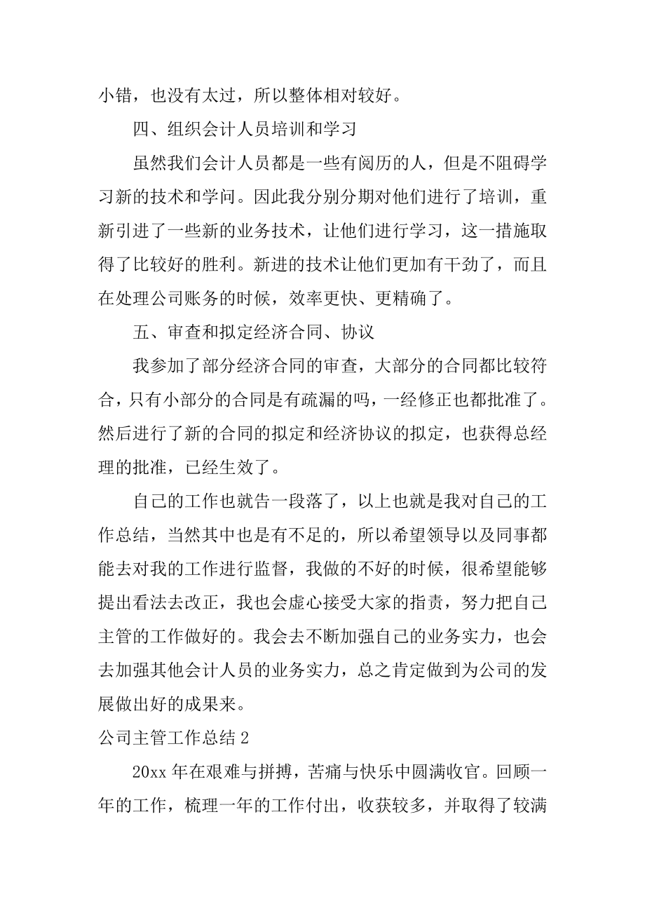 公司主管工作总结精编.docx_第2页