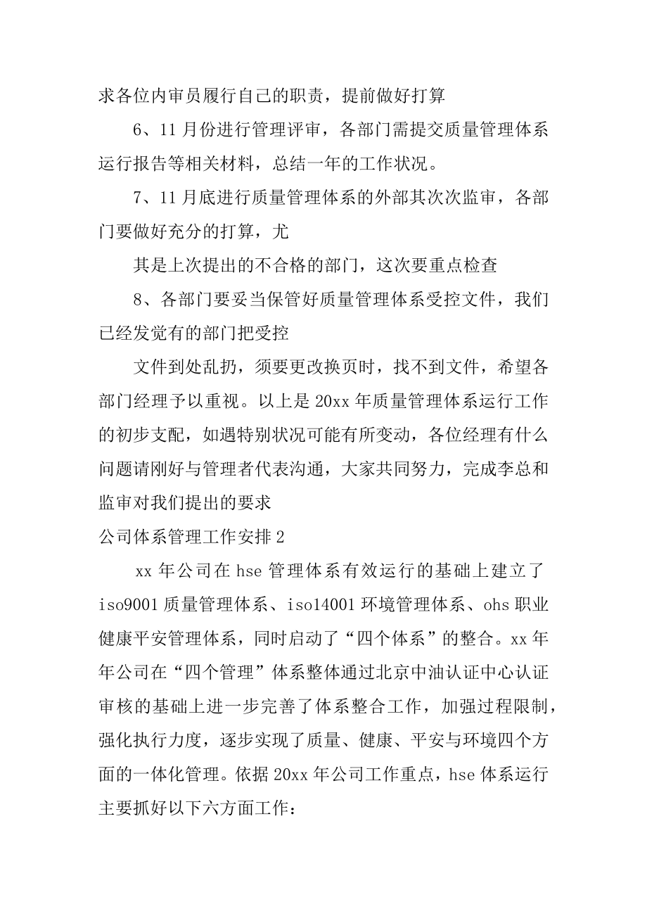 公司体系管理工作计划精品.docx_第2页