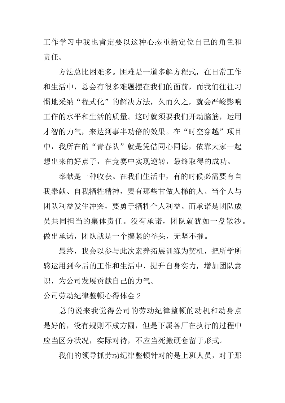 公司劳动纪律整顿心得体会最新.docx_第2页