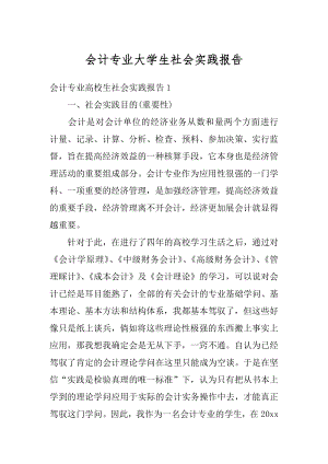 会计专业大学生社会实践报告范例.docx