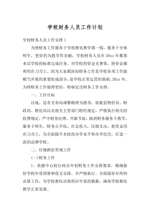 学校财务人员工作计划例文.docx