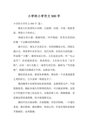 小学的小学作文900字汇编.docx