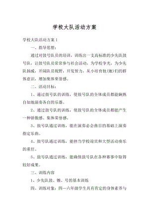 学校大队活动方案例文.docx